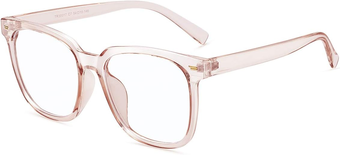 Natkalet Oversized Blue Light Glasses for Women & Men – Anti-Glare, Eye Strain Relief