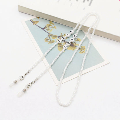 Eyeglasses Chain Letter Chain Color Mix Necklace