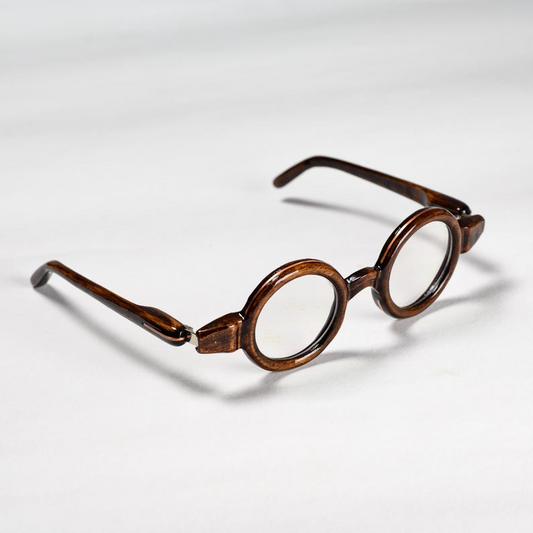 Wooden Reading Glasses with Copper Inlay