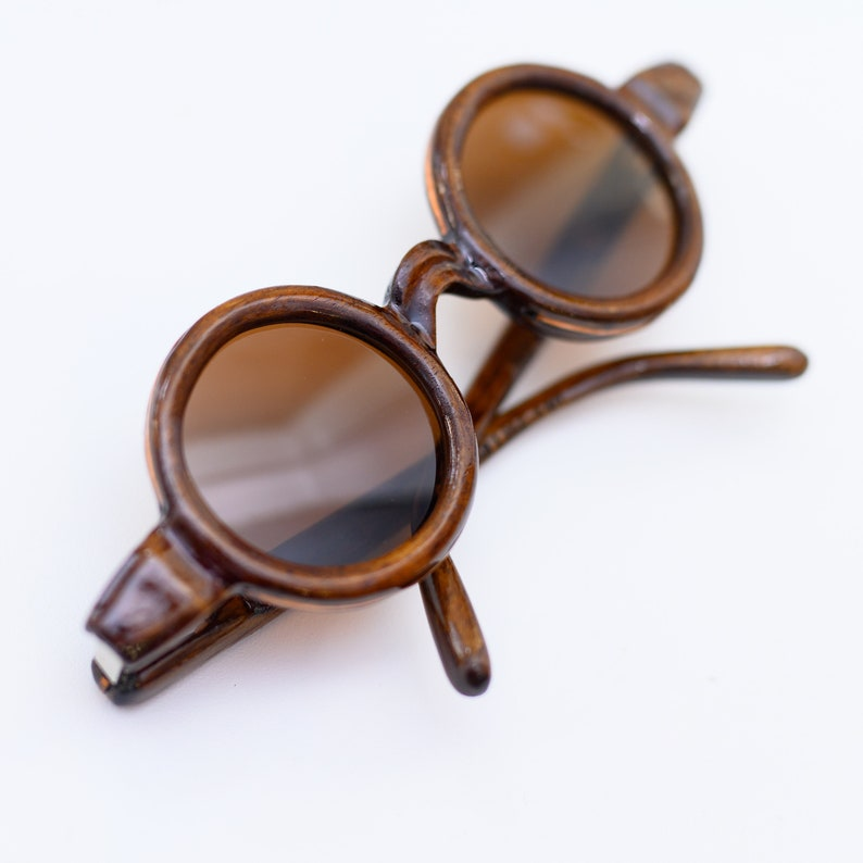 Wooden Reading Glasses with Copper Inlay