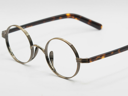 Natkalet Vintage Premium titanium round glasses frame Handmade Frames - Retro eyewear