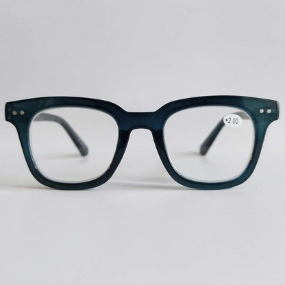Natkalet Matte Black & Colorful Reading Glasses